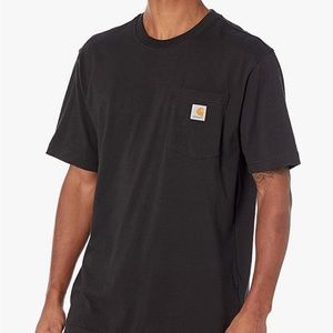 Carhartt Men's Loose Fit Heavyweight Short-Sleeve Pocket T-Shirt Black
